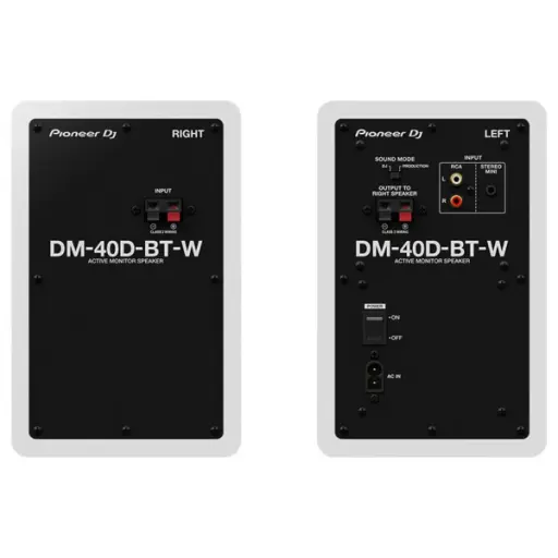 Pioneer DM-40D BT W 4'' Bluetooth Monitör Hoparlör (Beyaz)